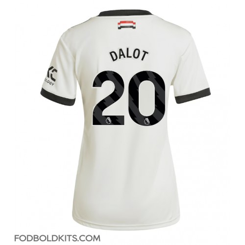 Manchester United Diogo Dalot #20 Tredjetrøje Dame 2024-25 Kortærmet